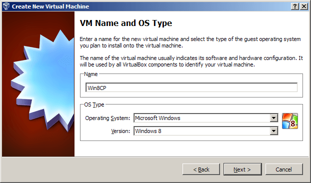 Windows 8 Consumer Preview Virtual Box - 02