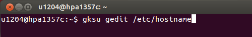 Ubuntu Command line Change PC Name